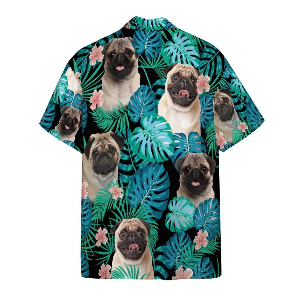 Pug Dog Summer Custom Short Sleeve Shirt