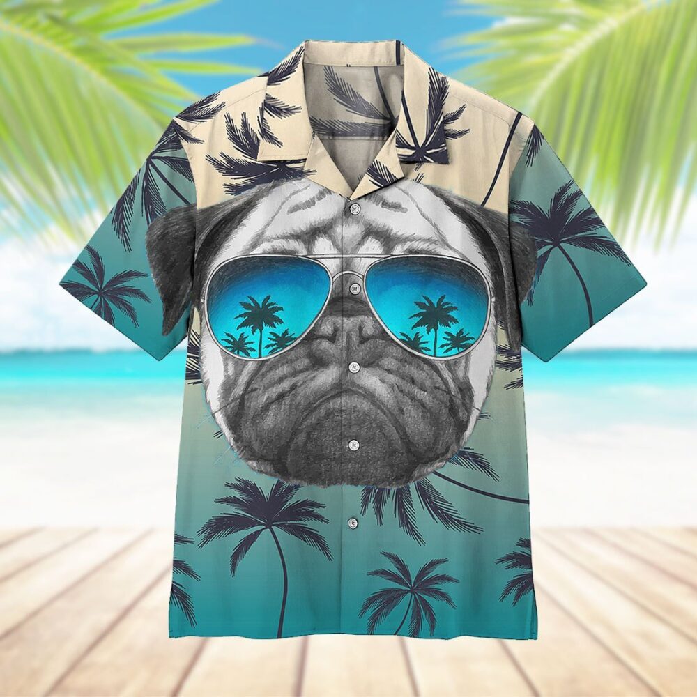 Pug Summer Vibe Hawaii Shirt