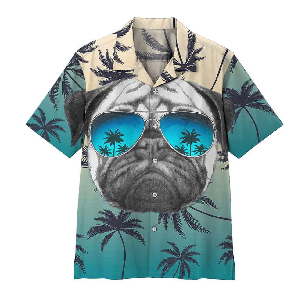 Pug Summer Vibe Hawaii Shirt