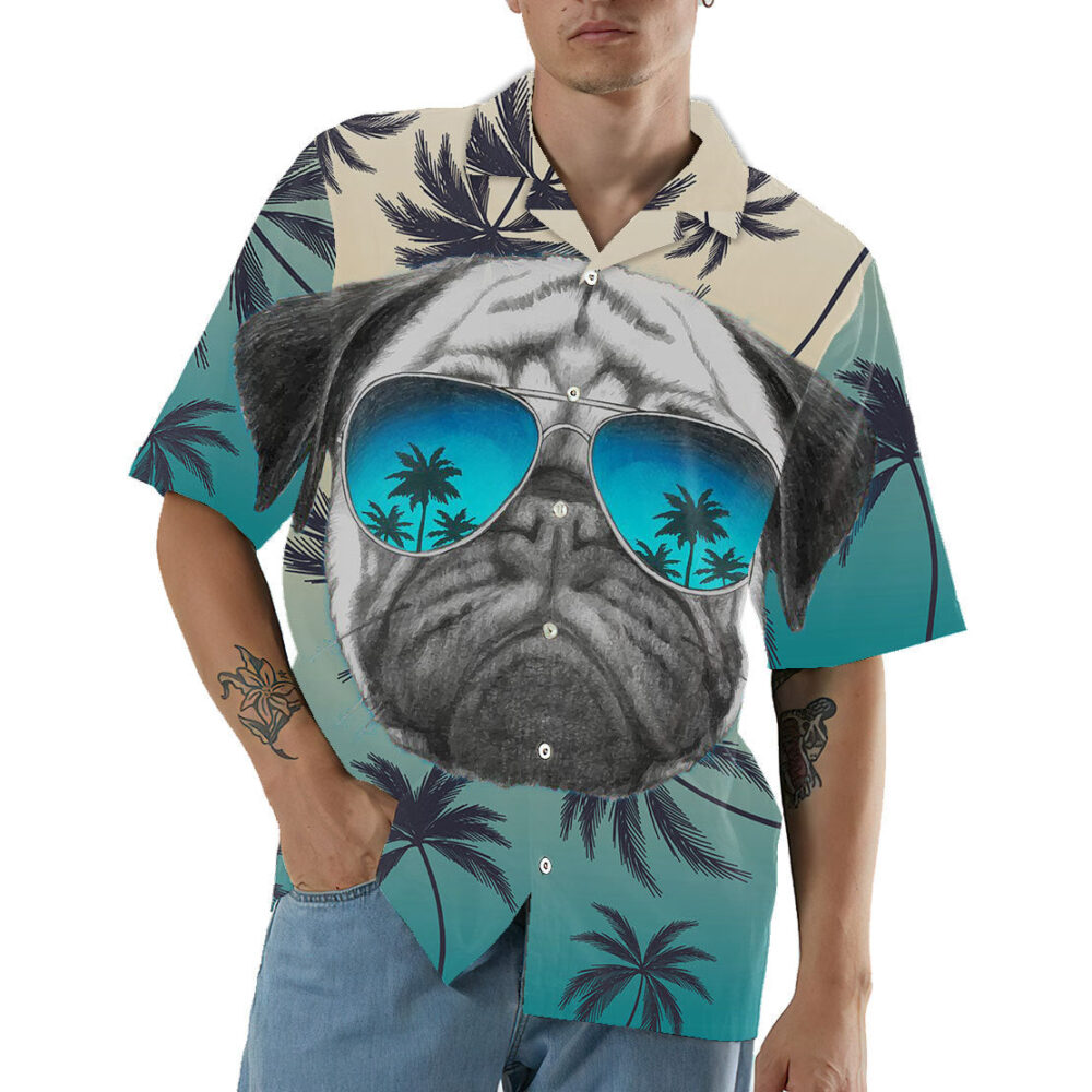 Pug Summer Vibe Hawaii Shirt