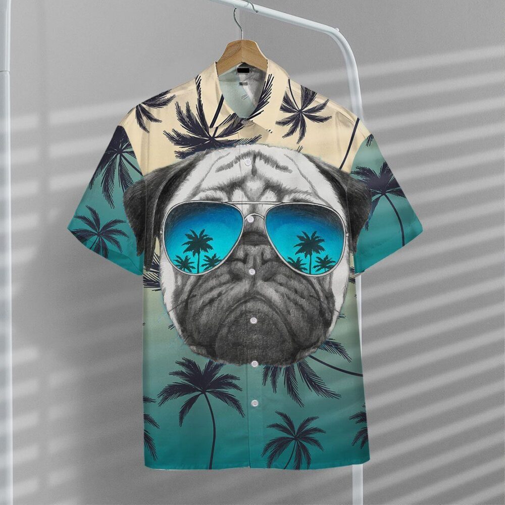 Pug Summer Vibe Hawaii Shirt