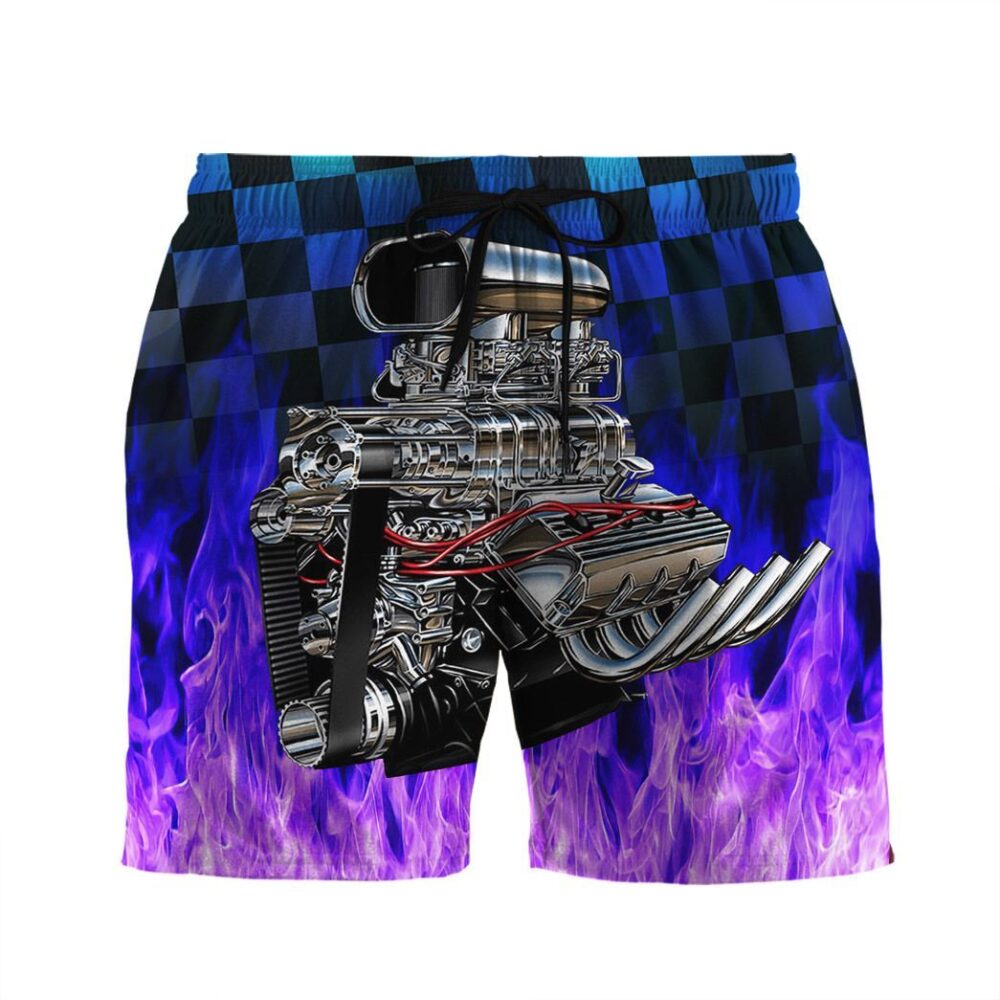 Purple Fire Hot Rod Hawaii Shirt