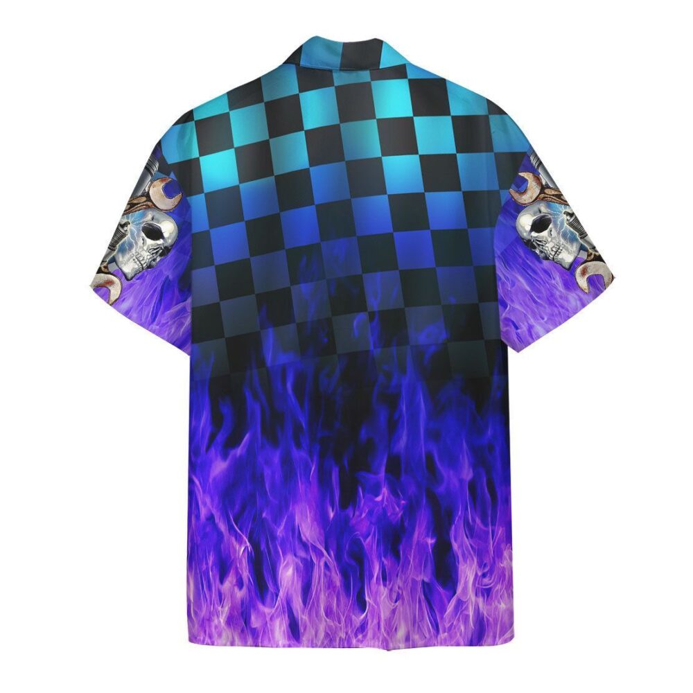 Purple Fire Hot Rod Hawaii Shirt