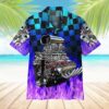 Purple Fire Hot Rod Hawaii Shirt Mchyi