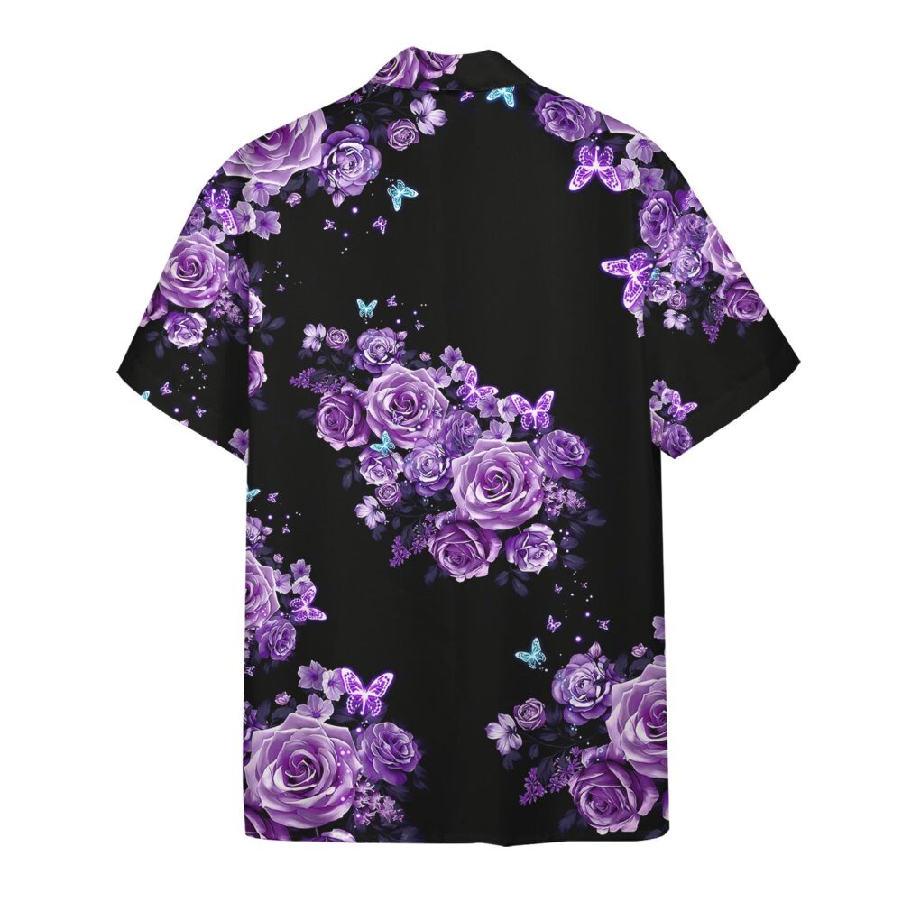 Purple Hippie Button Up Hawaii Shirt