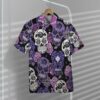 Purple Sugar Skulls Hawaiian Custom Short Sleeve Shirts 1Ktsw