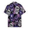 Purple Sugar Skulls Hawaiian Custom Short Sleeve Shirts R3Aiq