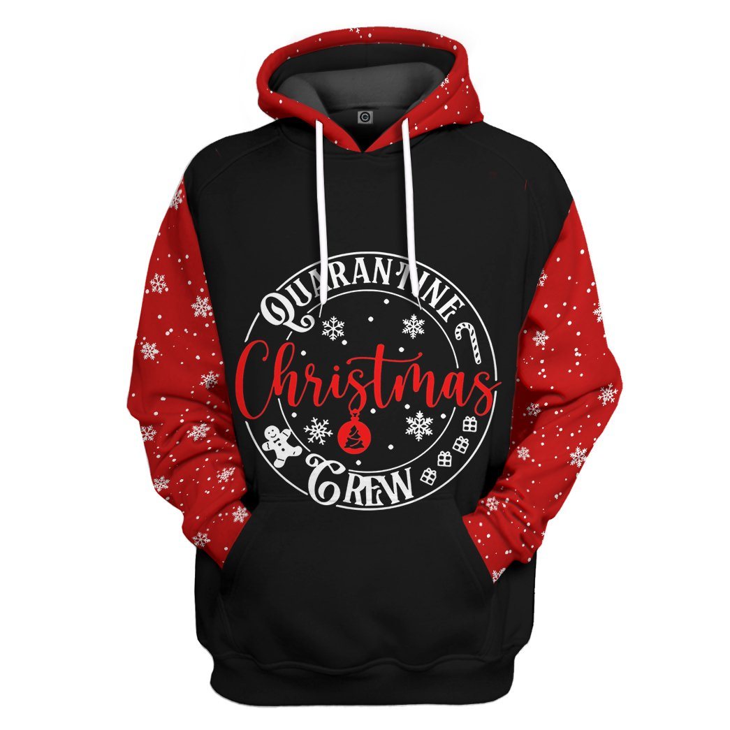 Quarantine Christmas Crew All Over Print T-Shirt Hoodie Fan Gifts Idea