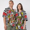 Queen Of Heart Couple Custom Short Sleeve Shirt K7Jcy