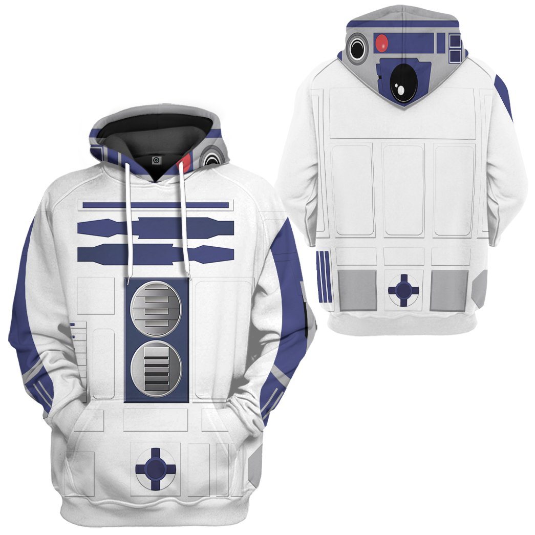 R2D2 Cosplay All Over Print T-Shirt Hoodie Fan Gifts Idea