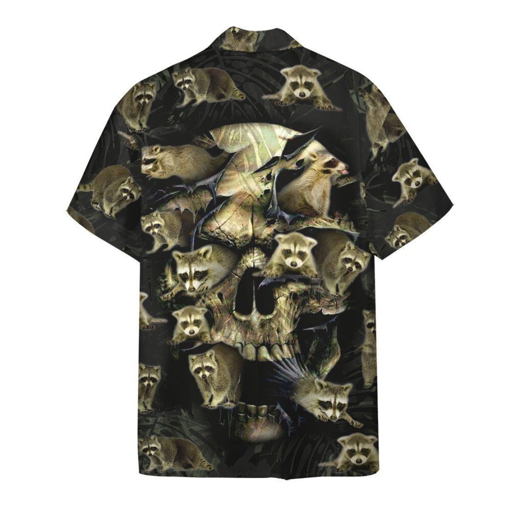 Raccoon Skull Custom Hawaiian Shirts For Men And Women