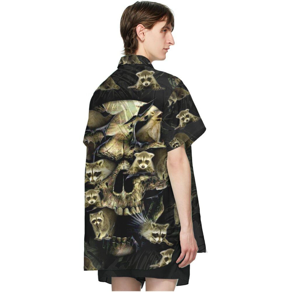 Raccoon Skull Custom Hawaiian Shirts For Men And Women