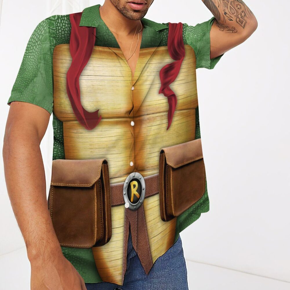 Raphael Raph Tmnt Cosplay Custom Short Sleeve Shirt