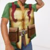 Raphael Raph Tmnt Cosplay Custom Short Sleeve Shirt Hrdan