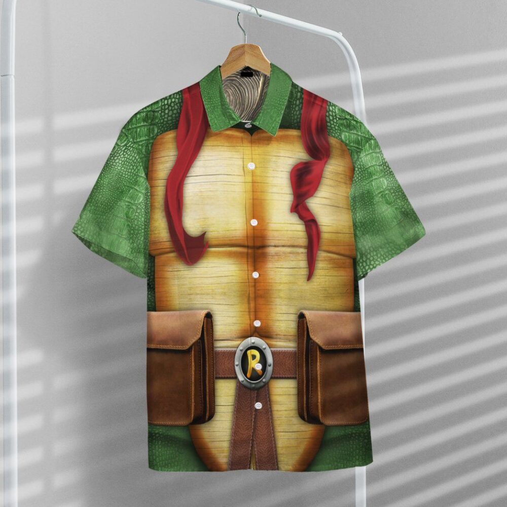 Raphael Raph Tmnt Cosplay Custom Short Sleeve Shirt