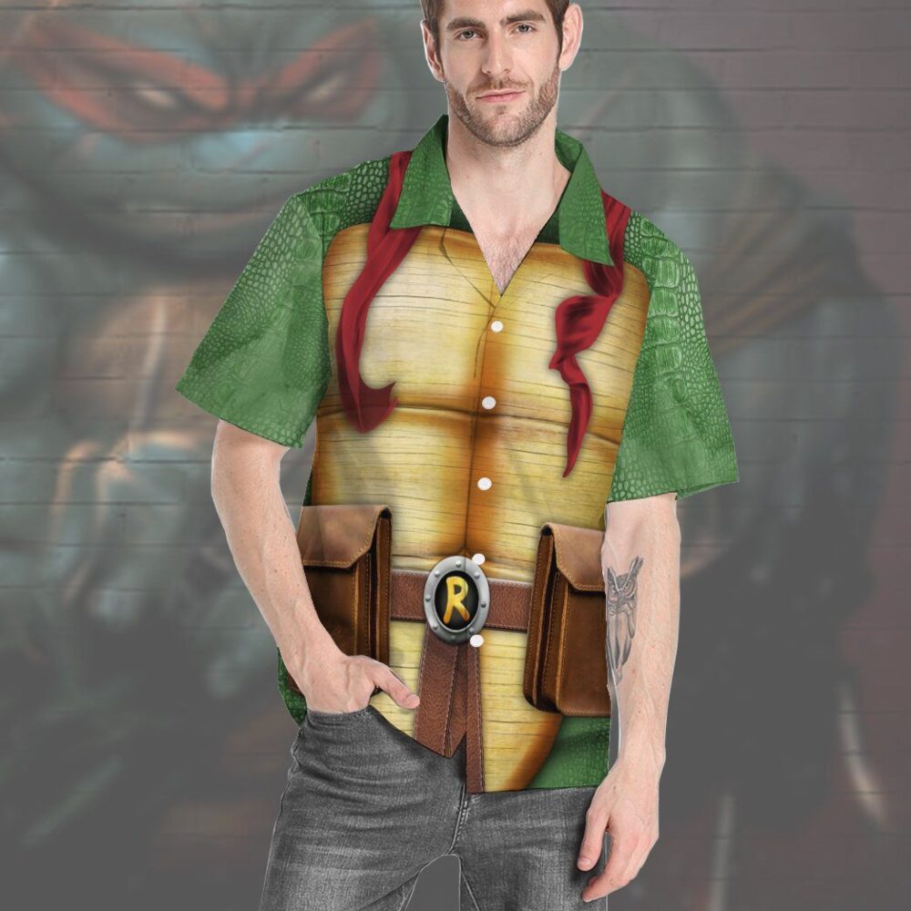 Raphael Raph Tmnt Cosplay Custom Short Sleeve Shirt