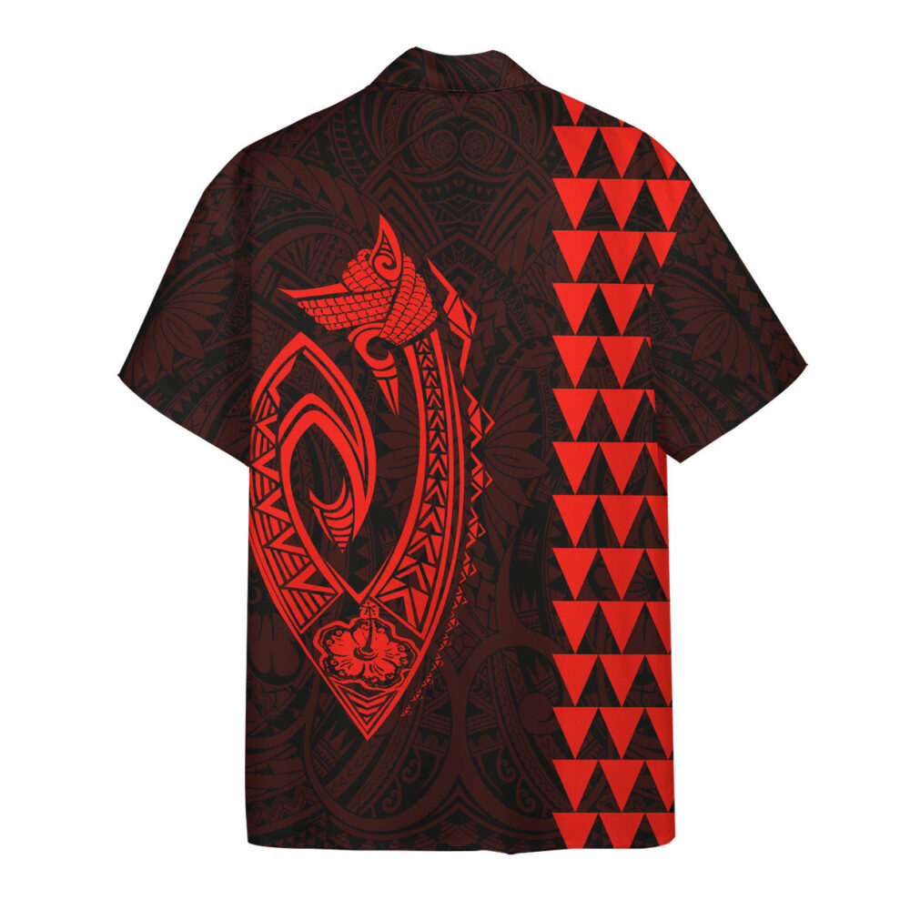 Red Fish Hook Hawaii Shirt