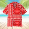 Red Paisley Bandana Hawaii Shirt Vsipe