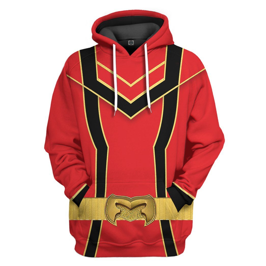 Red Power Rangers Mystic Force Tshirt Hoodie Apparel