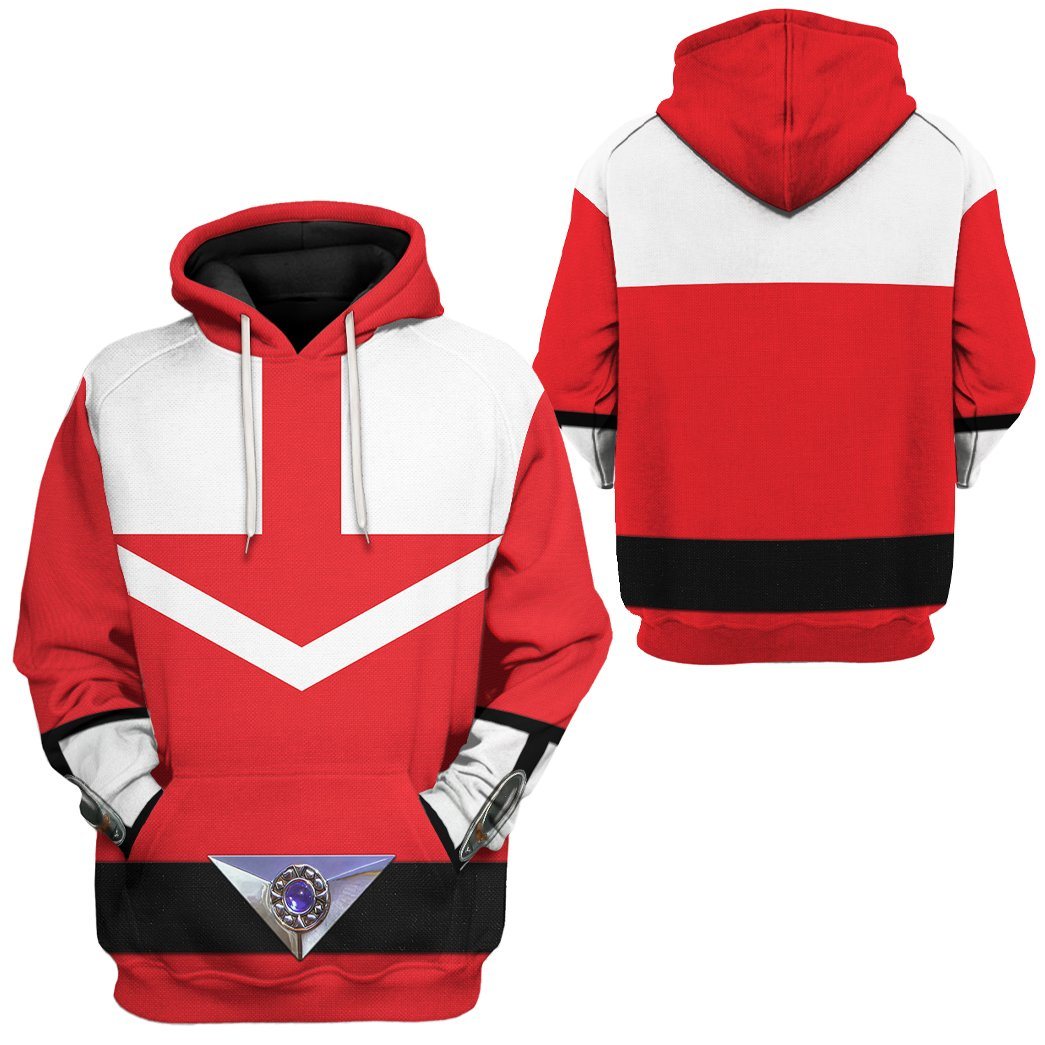 Red Power Rangers Time Force Tshirt Hoodie Apparel