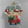 Red Truck Christmas Short Sleeve Shirt I9Hff