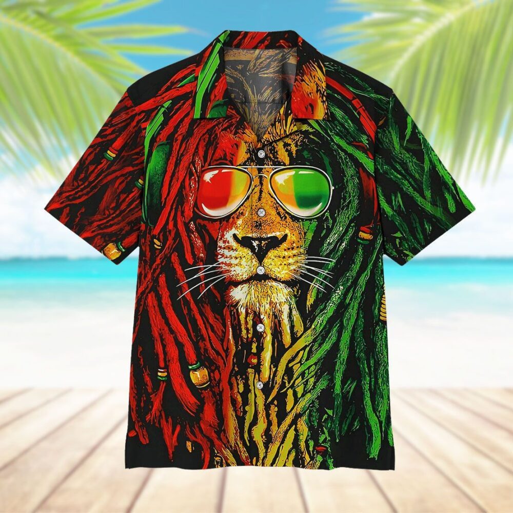 Reggae Lion Hawaii Shirt