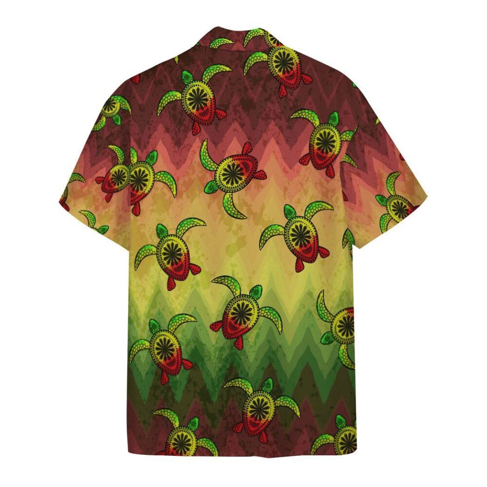 Reggae Turtle Hawaii Custom Short Sleeve Shirt