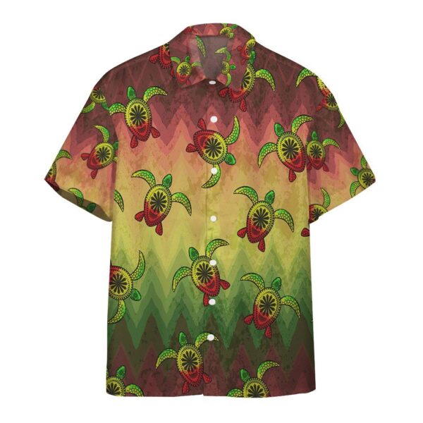 Reggae Turtle Hawaii Custom Short Sleeve Shirt