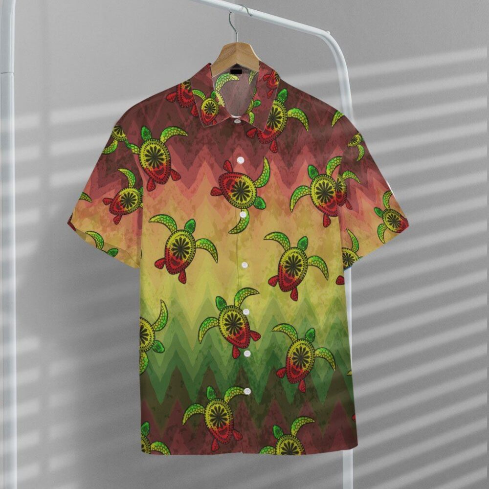 Reggae Turtle Hawaii Custom Short Sleeve Shirt