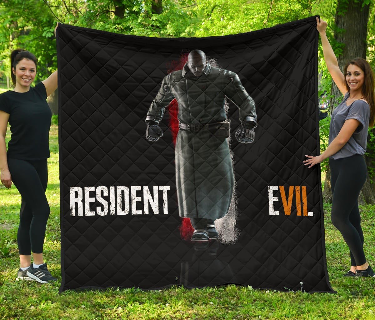 Resident Evil Game Premium Quilt – Evil Tyrant Artwork Quilt Blanket