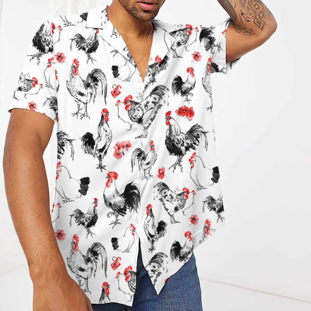 Rooster Hawaii Shirt