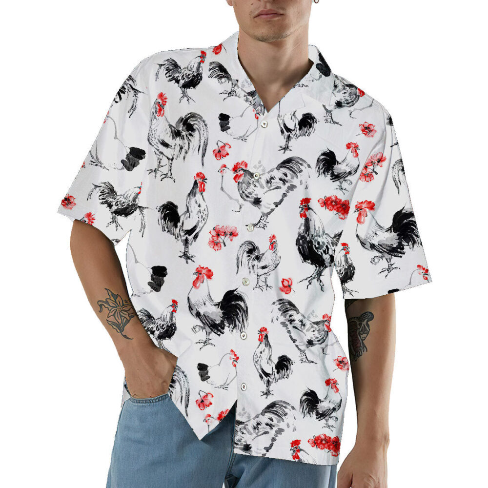 Rooster Hawaii Shirt