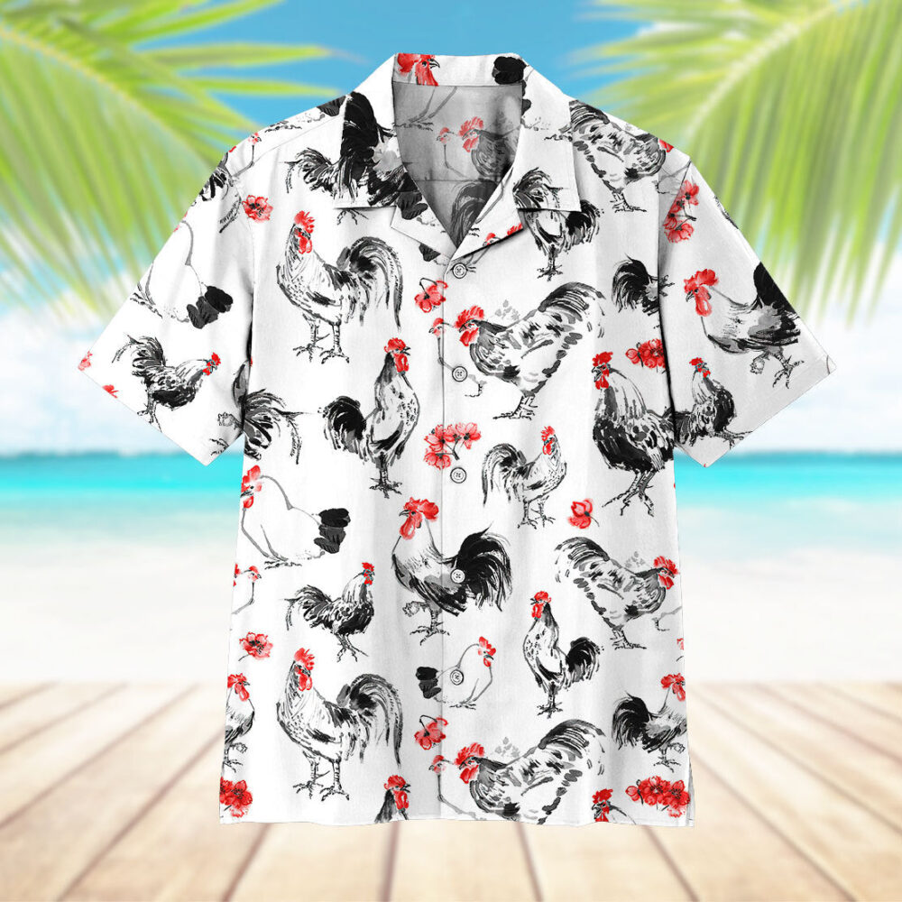 Rooster Hawaii Shirt