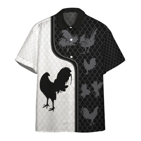 Rooster Printed Custom Short Sleeve Shirts