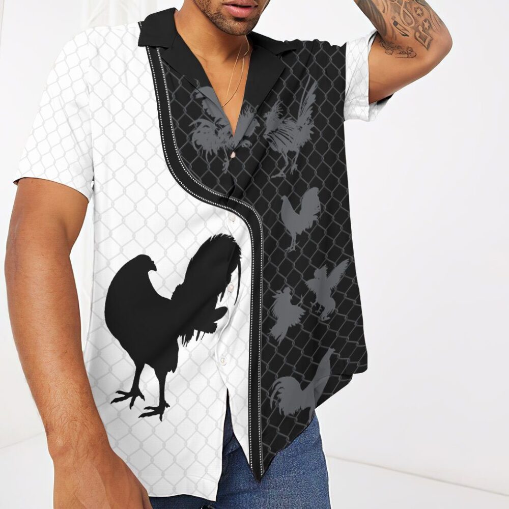 Rooster Printed Custom Short Sleeve Shirts