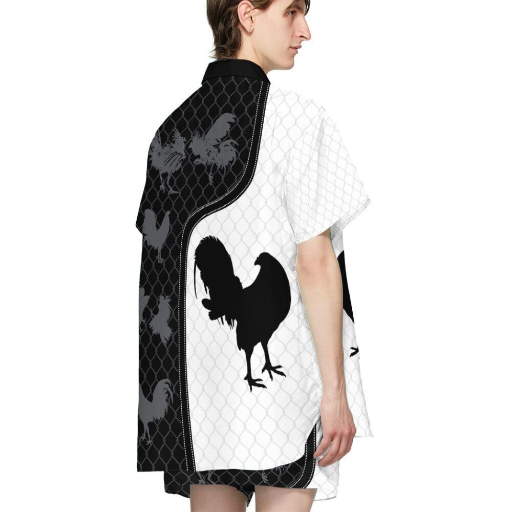 Rooster Printed Custom Short Sleeve Shirts