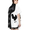 Rooster Printed Custom Short Sleeve Shirts Lbt2N