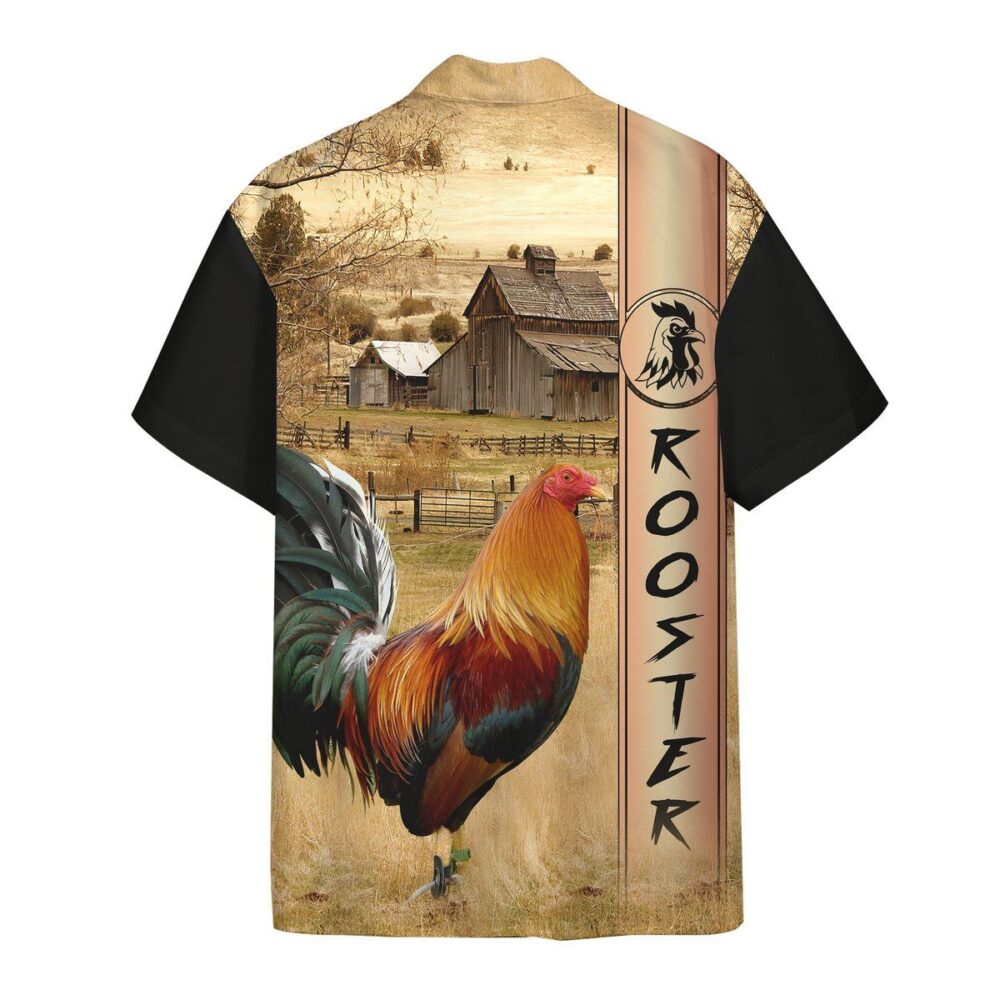 Rooster Ranch Grass Custom Short Sleeve Shirts