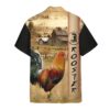 Rooster Ranch Grass Custom Short Sleeve Shirts Xfalt