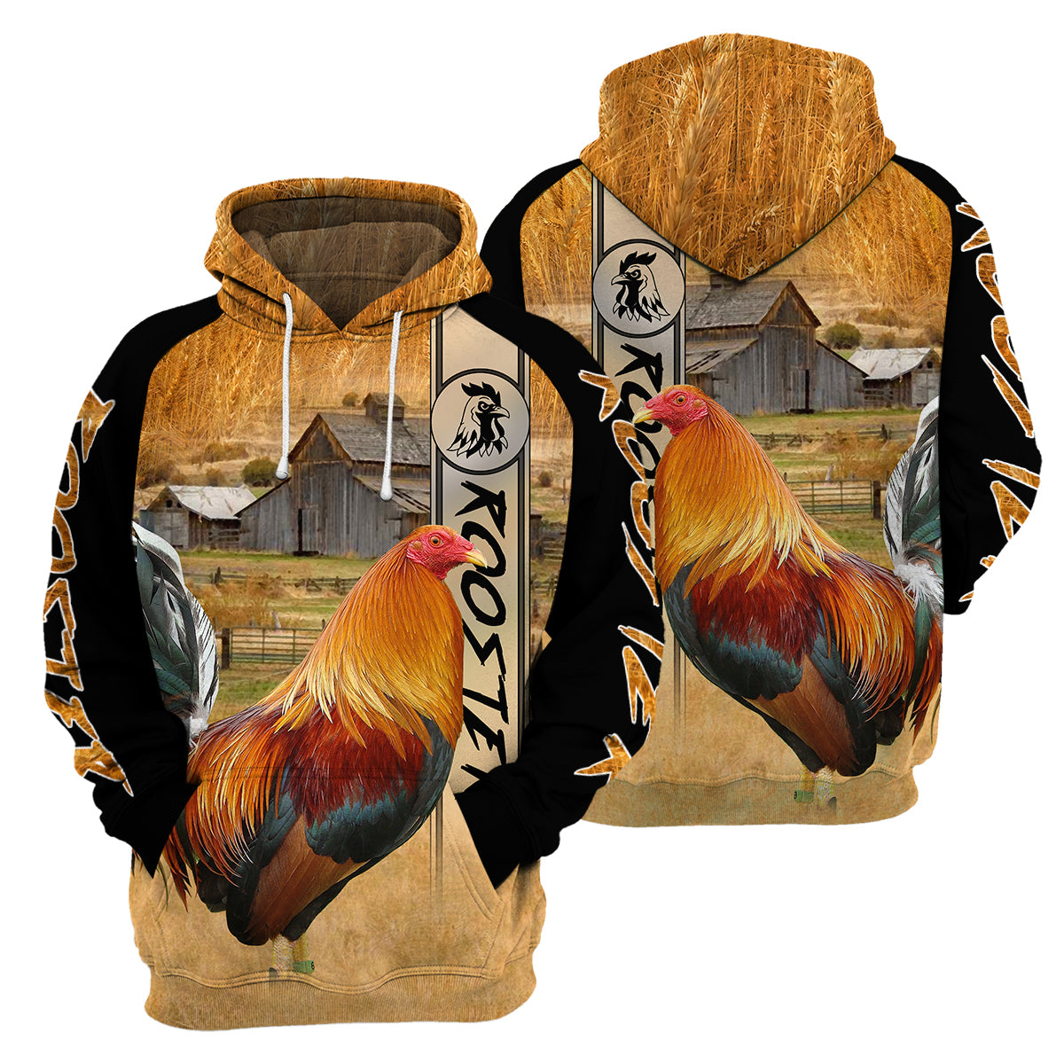 Rooster Unique All Over Print T-Shirt Hoodie Gift Ideas