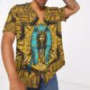 Sacred Queen Pharaoh Custom Short Sleeves Shirt 8Dxqc