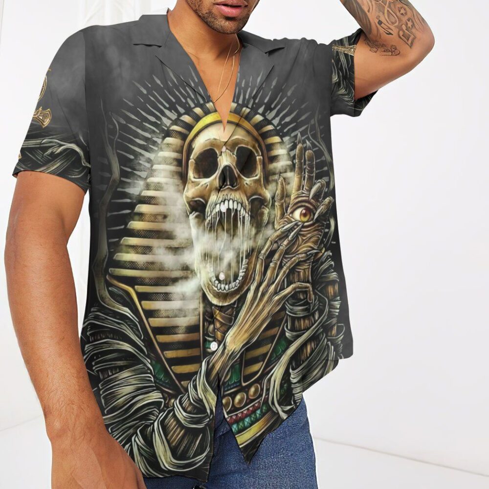 Sacred Skull Ancient Egypt Custom Short Sleeves Shirt