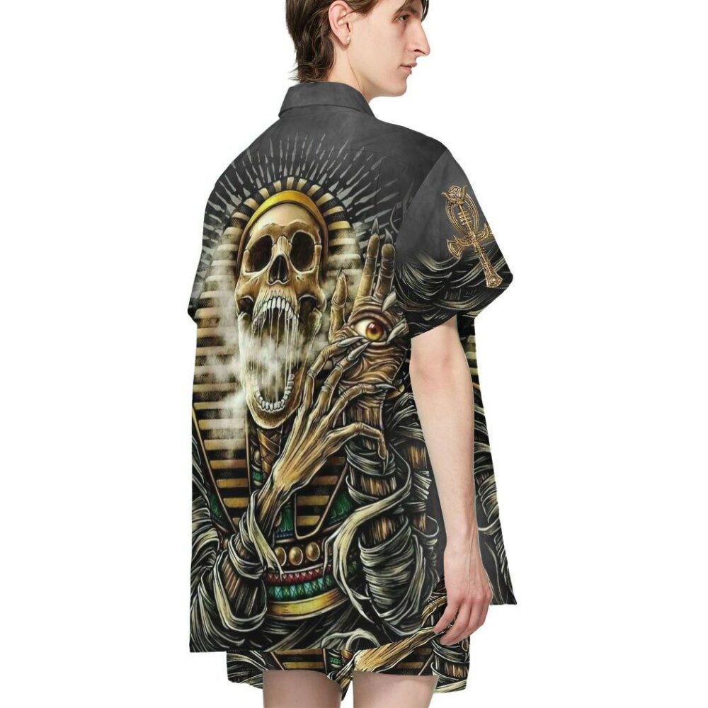 Sacred Skull Ancient Egypt Custom Short Sleeves Shirt