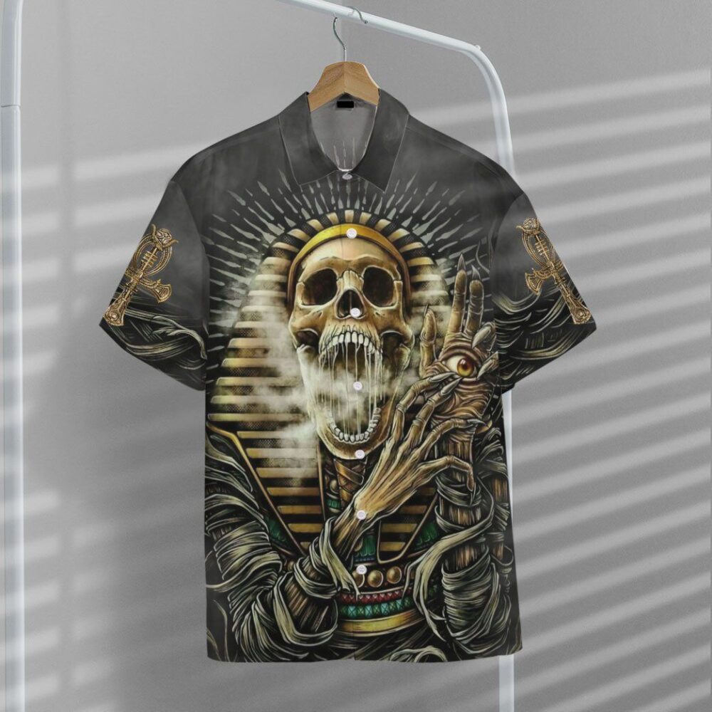 Sacred Skull Ancient Egypt Custom Short Sleeves Shirt