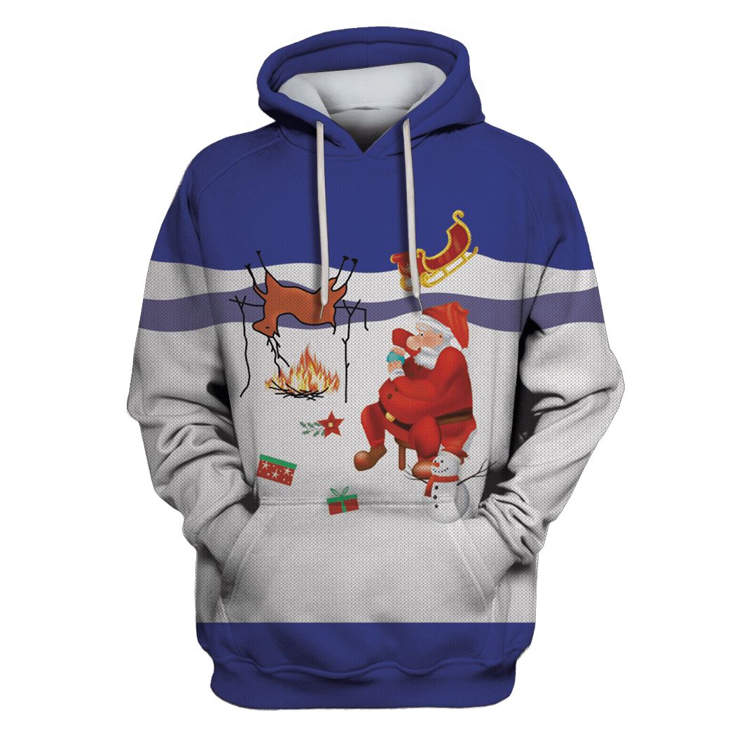 Santa Claus in The Christmas Day Custom T-Shirt Hoodie Apparel