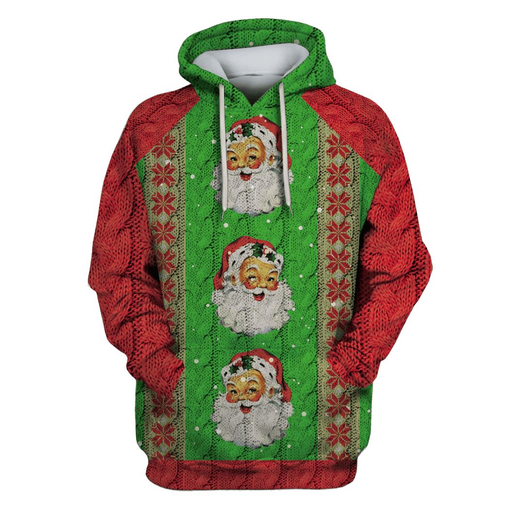 Santa Claus Merry Christmas Custom T-Shirt Hoodie Apparel