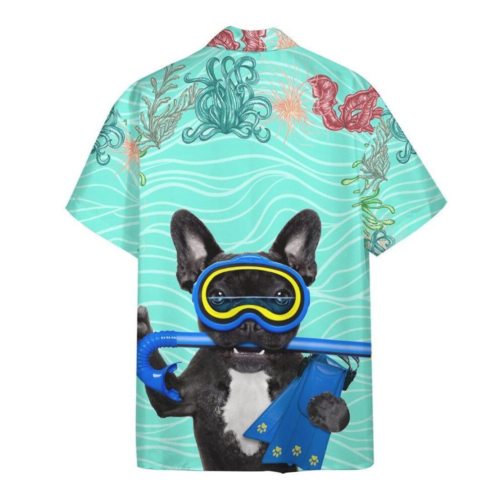 Scuba Diving French Bull Dog Hawaii Shirt