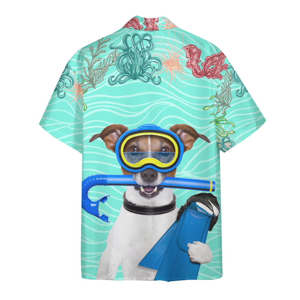 Scuba Diving Jack Russell Terrier Dog Hawaii Shirt