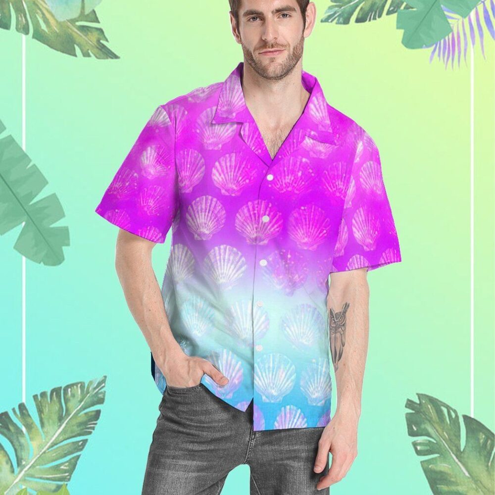 Sea Shell Color Hawaii Shirt