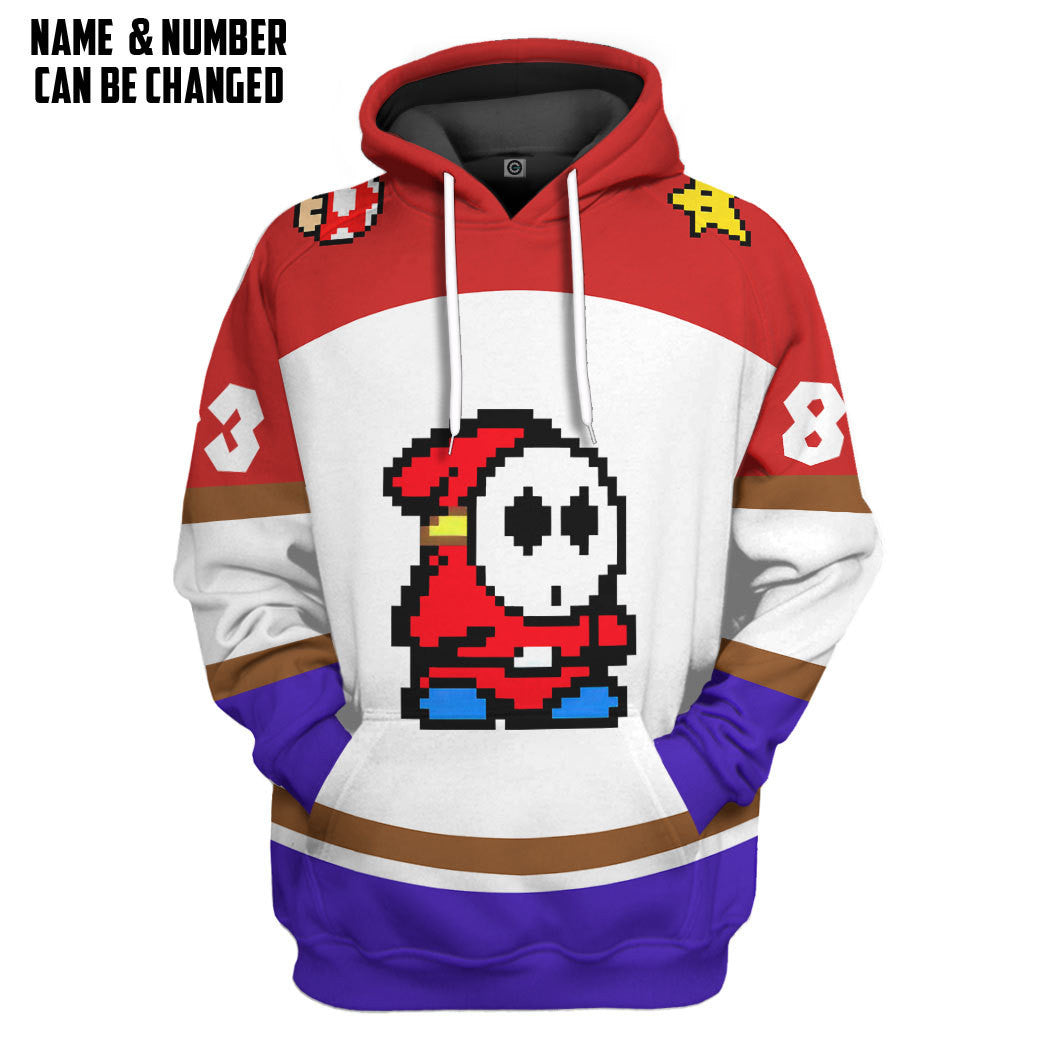 Shy Guy Sports Custom Name Custom Number Hoodie Tshirt Apparel